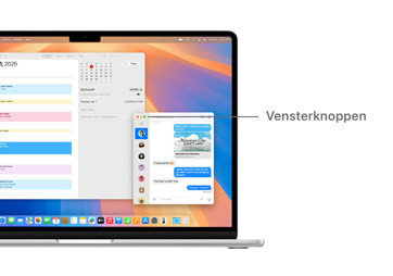 Een demo van macOS-navigatie, waaronder de Vensterknoppen.