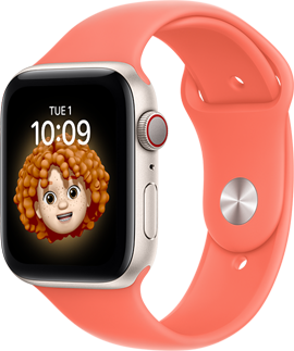 Apple Watch SE in Starlight case