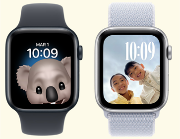 Plusieurs Apple Watch affichant des cadrans amusants.