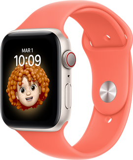 Apple Watch SE, boîtier comète