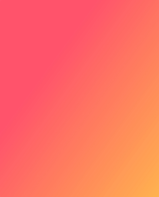 Text over a pink-orange gradient background. 