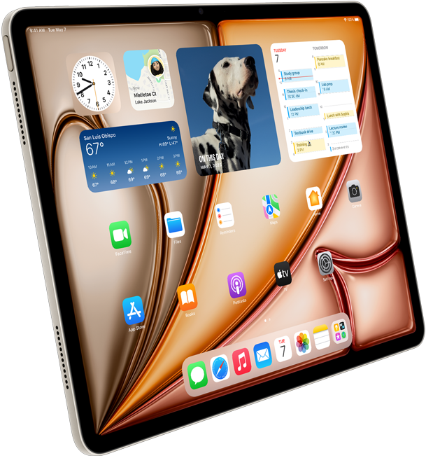 Žvaigždžių šviesos spalvos „iPad Air“