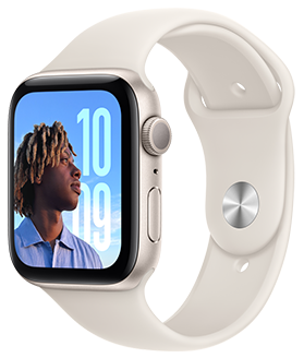 An Apple Watch SE.