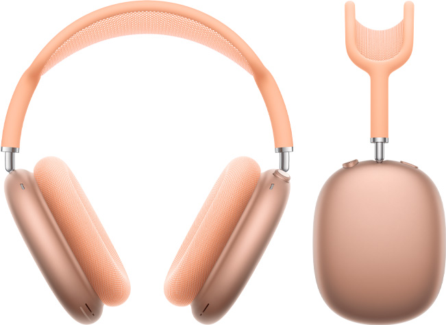 AirPods Max Orange strieľal spredu aj zboku