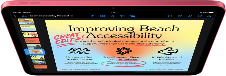 Keynote on iPad